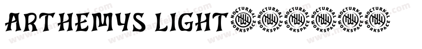 ARTHEMYS LIGHT字体转换